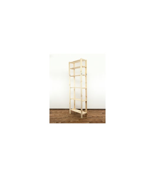 PROREGAL Holzregal Woodland HxBxT 230 x 80 x 30 cm Fachlast 120 kg 6 Fachboden Kiefernholz Natur