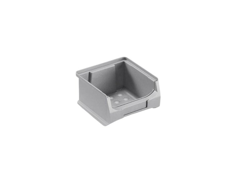 PROREGAL Graue Sichtlagerbox 1.0 HxBxT 6 x 10 x 10 cm 0,4 Liter Sichtlagerbehälter Sichtlagerkasten Sichtlagerkastensortiment Sortierbehälter