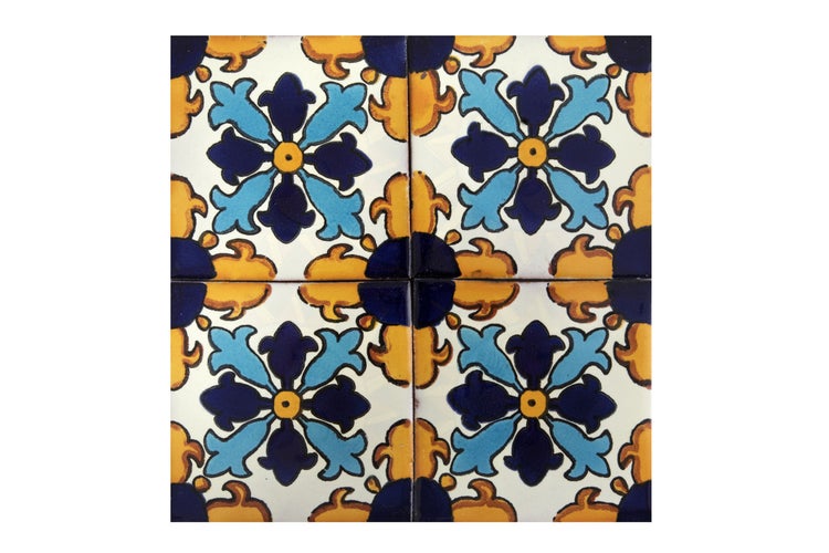 Fliesen mit floralem Muster