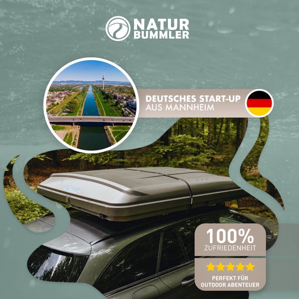 NATURBUMMLER® Abschließbarer Spanngurt - Längenverstellbar bis 4 Meter - Für Dachzelte, Dachboxen, Fahrräder usw.