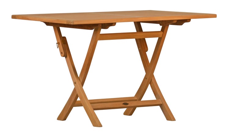 Teak Klapptisch 120 x 80 cm premium wetterfest langlebig