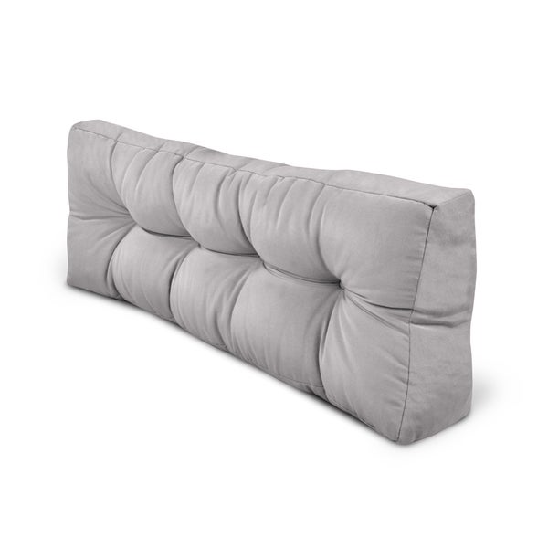Beautissu ECO Style Palettenkissen Rücken 120x40x10cm Grau