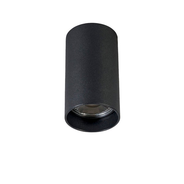 Schwarze Deckenleuchte aus Metall