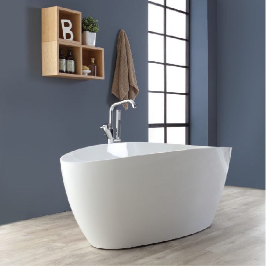 Freistehende Badewanne aus Mineralguss | Rachele