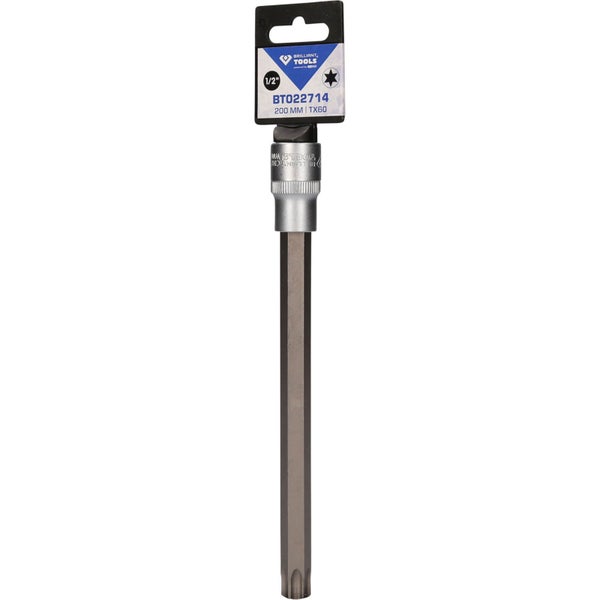 BRILLIANT TOOLS 1/2 Torx-Bit-Stecknuss 200 mm lang T60 - BT022714