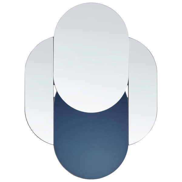 Dekorativer Wandspiegel mit ovalen Elementen