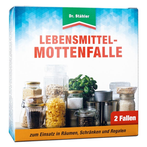 Effektive Lebensmittel-Mottenfalle – Giftfreie Pheromonfalle zur Bekämpfung von Lebensmittelmotten – Für Küche, Vorratsschränke & Speisekammern – Einfache Anwendung & langanhaltende Wirkung