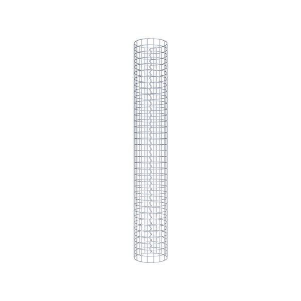 Gabionensäule Durchmesser 27 cm MW 5 x 5 cm rund - Höhe: 180 cm