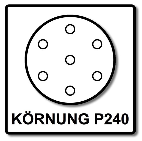 Festool STF D150/48 Schleifscheiben Granat P240 150 mm 400 Stk. ( 4x 575168 ) für RO 150, ES 150, ETS 150, ETS EC 150, LEX 150, WTS 150, HSK-D 150