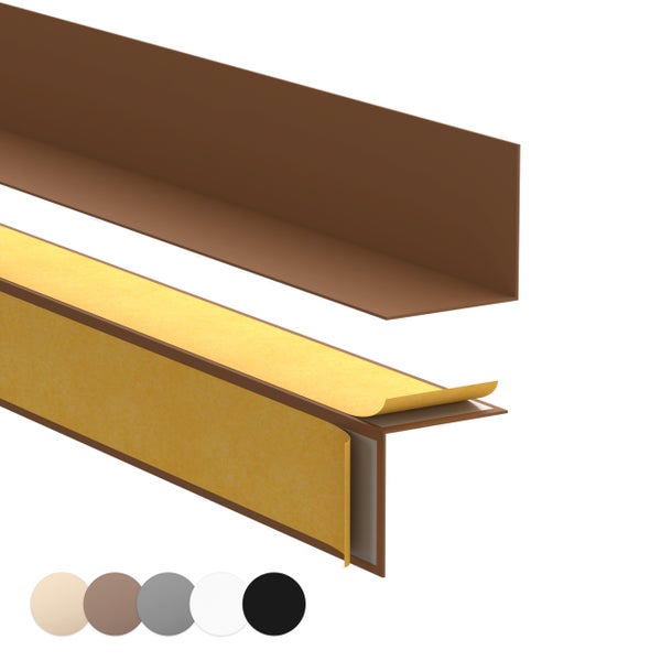 Kunststoff Eckprofil mit Klebestreifen