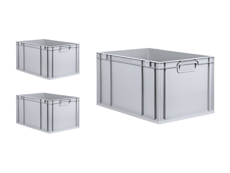 PROREGAL SuperSparSet 3x Eurobox NextGen Grip HxBxT 32 x 40 x 60 cm 65 Liter