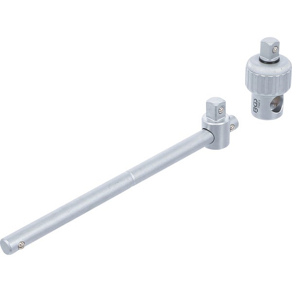 BGS Steckschlüssel-Adapter mit Ratschenfunktion mit Gleitgriff Abtrieb 12,5 mm (1/2) - 71047