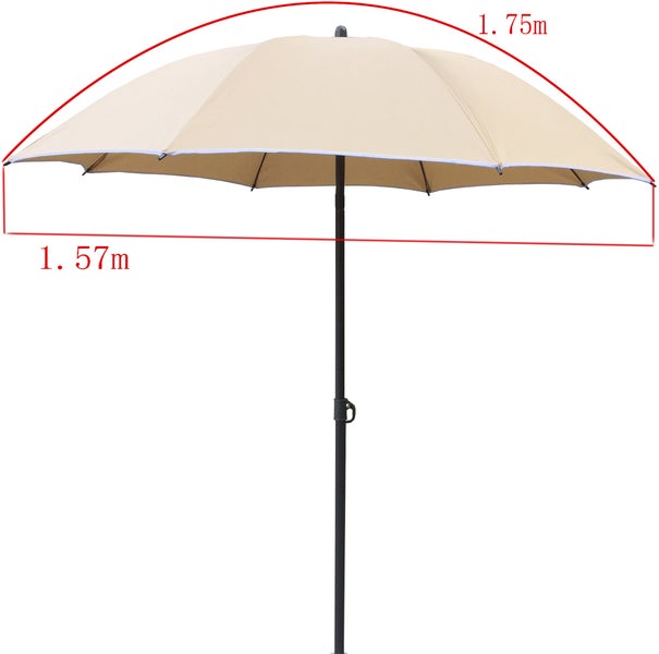 Sonnenschirm 160 cm Strandschirm Schirm UV-Schutz