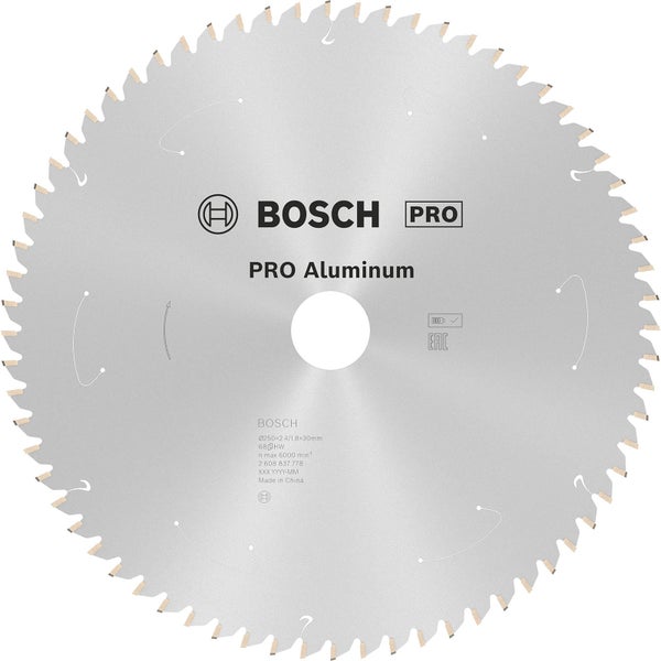 Bosch Pro Aluminium Sägeblatt mit 250 Millimeter Durchmesser