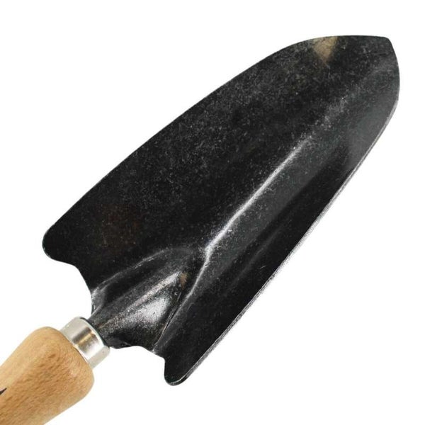 Pflanzkelle (Karbonstahl) mit Holzgriff