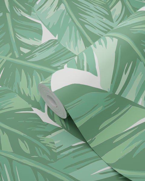 Tapetenrolle mit Pflanzenmuster