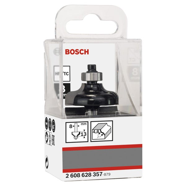 Bosch Profilfräser G 8 mm R1 4,8 mm D 31,8 mm L 12,4 mm G 54 mm - 2608628357