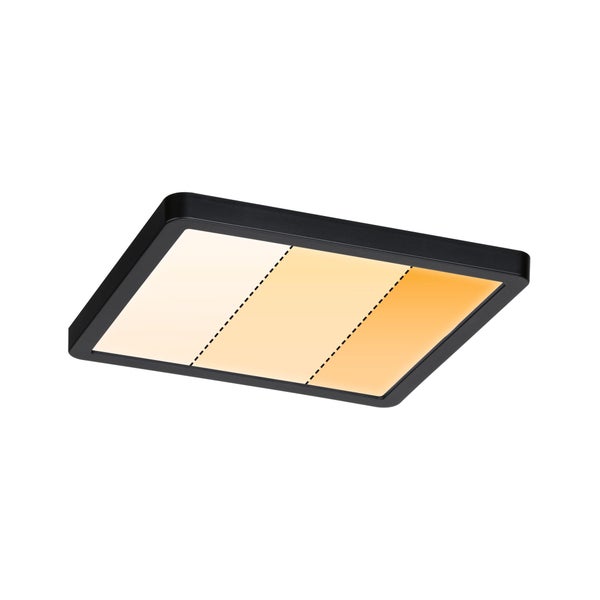 VariFit LED Einbaupanel Dim to Warm Areo IP44 eckig 175x175mm 13W 1200lm 3 Step Dim to warm Schwarz dimmbar