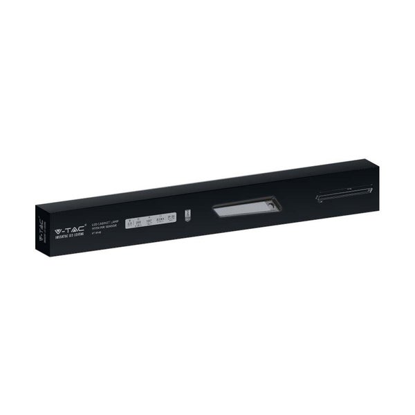 V-TAC VT-8143-B - LED-Schrankwandleuchten - Schwarz - IP20 - 2,5 W - 260 Lumen - 3000 K