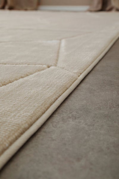 Kurzflorteppich Sand Beige Unplugged WECONhome 80x150 cm