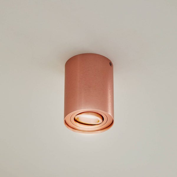 Arcchio Jolina (Modern) in Kupfer aus Aluminium (1 flammig, GU10) Wohnzimmerleuchte