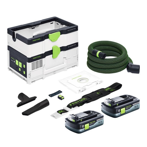 Festool CTLC SYS Akku Absaugmobil 36 V ( 2x 18 V ) Staubkl. L + 2x Akku 4,0 Ah - ohne Ladegerät