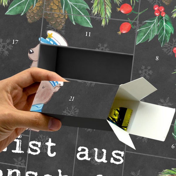 Mr. & Mrs. Panda Befüllbarer Adventskalender Polizist Leidenschaft - Schwarz
