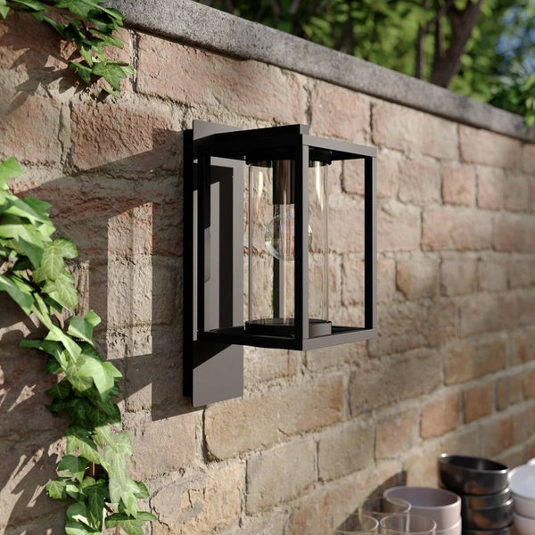 Lucande Wandlampe aussen, Aussenwandleuchte spritzwassergeschützt IP44 1x E27 max. 60W ohne Leuchtmittel Außenleuchte Wandleuchte außen
