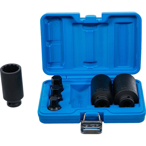 Steckschlüssel Satz in einem blauen Kasten