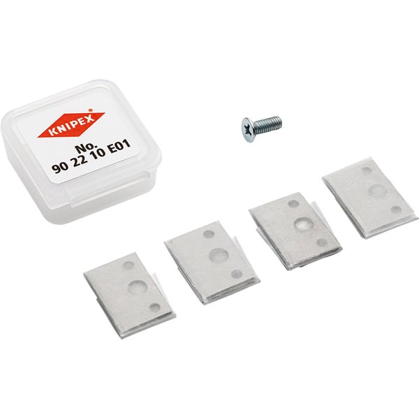 Knipex Ersatzklingen und Schraube in Kunststoffbox