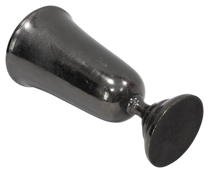 FRANK FLECHTWAREN|Vase Glossy Black, 23 x 23 x 48 cm, ALUMINIUM