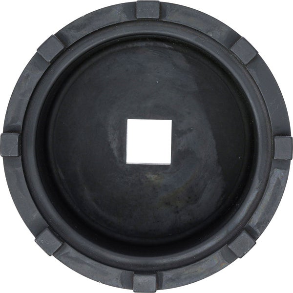 Schwarzes Poloshirt mit Knopfleiste und Brusttasche