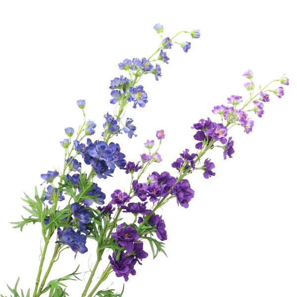 FRANK FLECHTWAREN | Blume Rittersporn, 2er Set, 20 x 15 x 85 cm, KUNSTSTOFF