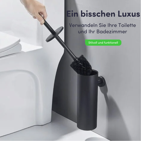 EAVY WC-Bürste mit Halter Edelstahl Schwarz Hängend