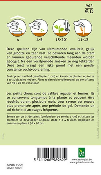 Anweisungen für die Aussaat und Aufzucht von Pflanzen