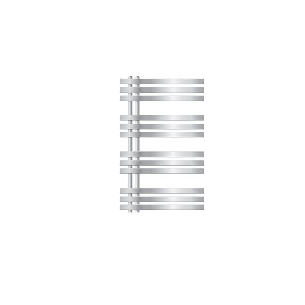LuxeBath Design Badheizkörper Iron EM 600 x 1000 mm, Chrom, Designheizkörper Paneelheizkörper Flachheizkörper Heizkörper Handtuchwärmer Handtuchtrockner Bad/Wohnraum Heizung, inkl. Montage-Set