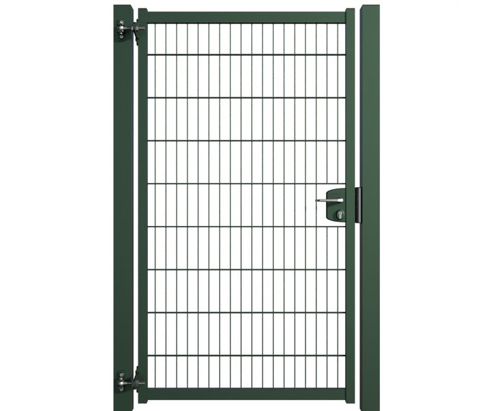 Metall Gartentür mit Schloss und Drahtgitterfüllung