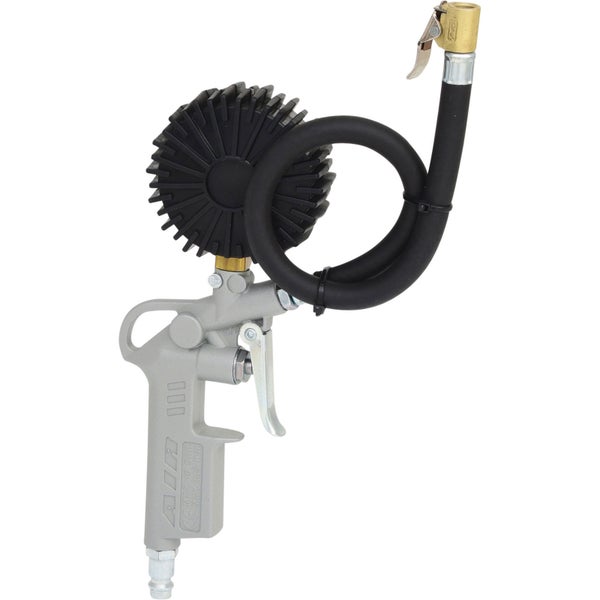 Reifenfüller mit Manometer und Druckluftpistole