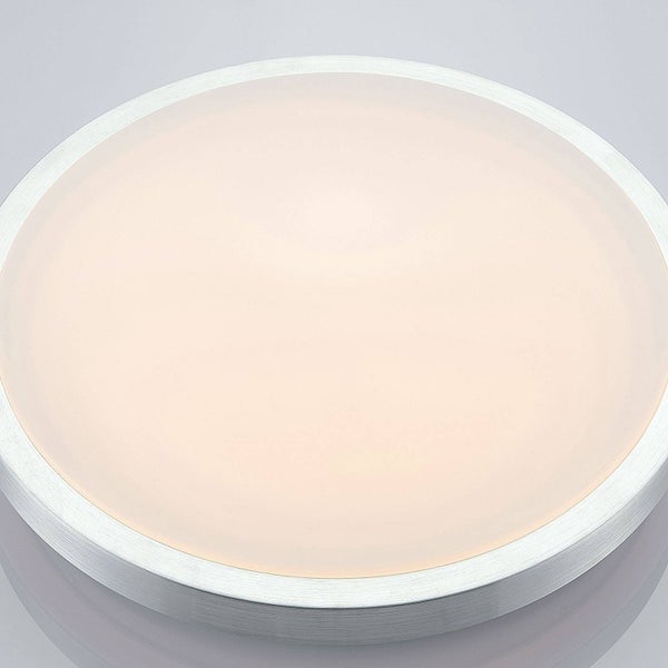 Runde Deckenleuchte mit Metallrahmen und matter Abdeckung