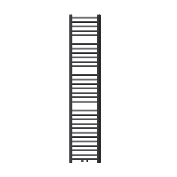 ECD Germany Sahara Badheizkörper - 300 x 1800 mm - Anthrazit - gerade mit Mittelaschluss - Heizkörper Handtuchwärmer Handtuchtrockner Designheizkörper