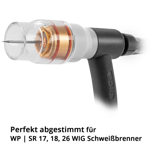 WIG-Schweißbrenner WP-26F mit transparenter Gasdüse