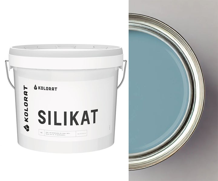 Kolorat Silikat Wand und Deckenfarbe für innen im 5 Liter Eimer inklusive Farbtonansicht von oben.