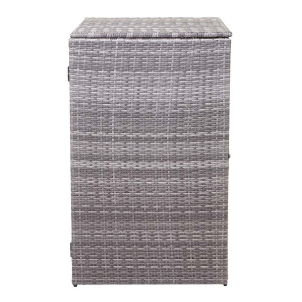 Wäschebox aus Polyrattan mit Deckel