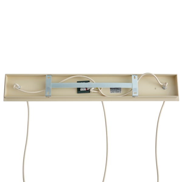 Deckenhalterung für Pendelleuchte mit interner Verkabelung und Montageschiene