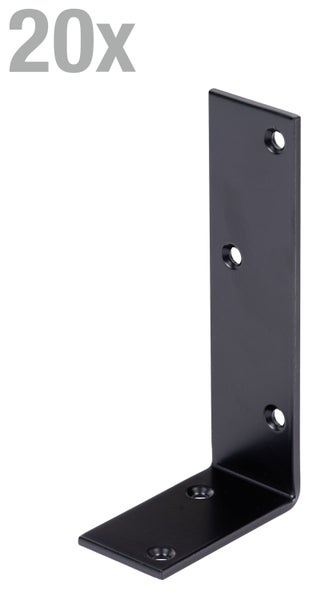 Winkelverbinder Metall 20 Stück Set zur stabilen Verbindung von Holzbauteilen