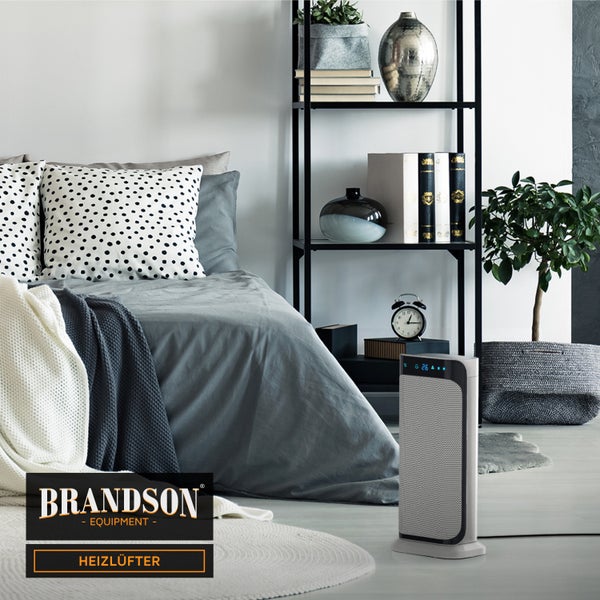 Brandson Heizlüfter 2000W, Keramikheizlüfter mit Fernbedienung, energiesparend & leise, Überhitzungsschutz, Automatische Abschaltung, Umkippschutz