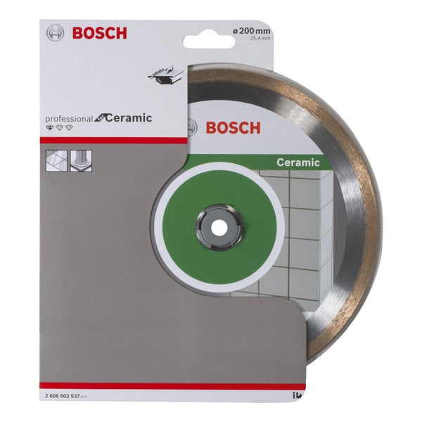 Bosch Logo Diamanttrennscheibe Ceramic, 200 Millimeter Durchmesser