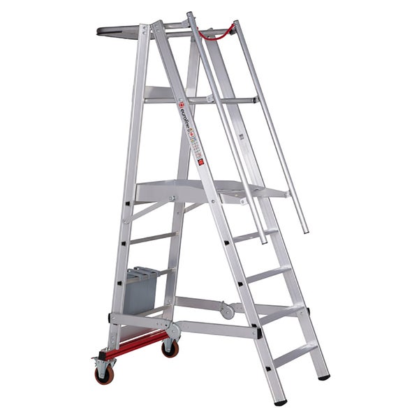 Aluminium Arbeitsbühne mit Rollen für den flexiblen Einsatz