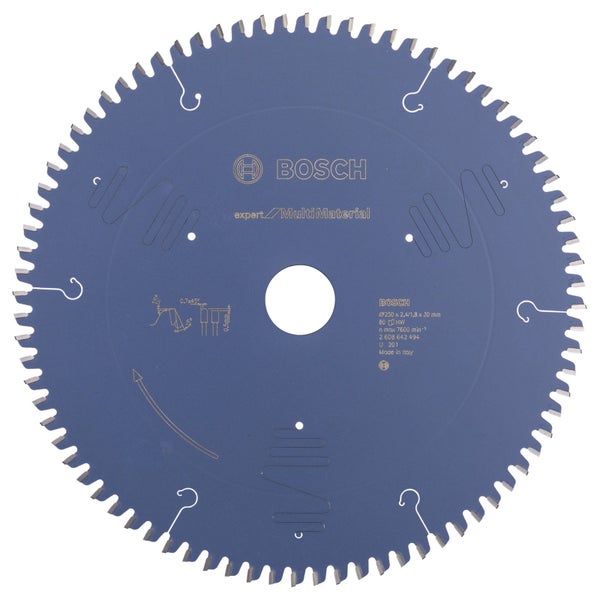 Bosch Kreissägeblatt Expert for Multi Material für Kapp- und Gehrungssägen 250 x 30 x 2,4 mm 80 - 2608642494