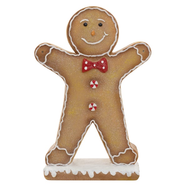 Lebkuchenmann Dekofigur als Weihnachtsdekoration für Innenräume